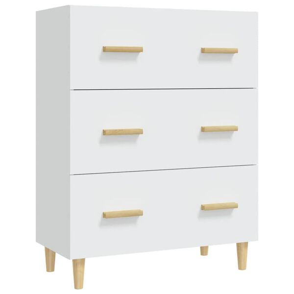 vidaXL Buffet Blanc 70x34x90 cm Bois d'ingénierie