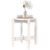 vidaXL Table basse Blanc &Oslash; 42,5x45 cm Bois massif de pin