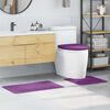 vidaXL Ensemble de tapis de bain antid&eacute;rapants 3 pcs Violet PP
