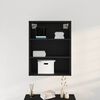 vidaXL Cabinet Murale Suspendu Ch&ecirc;ne noir 69,5 x 32,5 x 90 cm