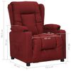vidaXL Fauteuil inclinable Rouge bordeaux Tissu