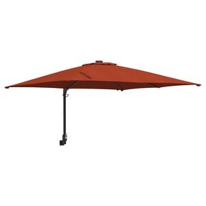 vidaXL Parasol de jardin Terre cuite 248,5 x 247,5 x 160 cm