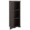 vidaXL Armoire en plastique 40x43x125 cm Design de bois Marron