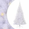 vidaXL Sapin de No&euml;l artificiel avec 300 LED Blanc 210 cm PVC et Acier