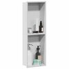 vidaXL Niche de Douche Blanc 60 x 20 x 9.5 cm Acier inoxydable