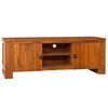 vidaXL Meuble TV 110x30x40 cm Bois de teck massif