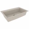 vidaXL &Eacute;vier de cuisine Beige 79 x 50 x 31 cm Quartz et R&eacute;sine