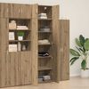 vidaXL Armoire de rangement 3 pcs Ch&ecirc;ne artisanal