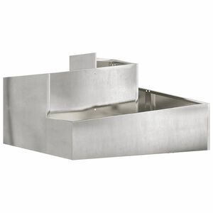 vidaXL Cache-pot de jardin Argent&eacute; 60 x 60 x 50 cm Acier inoxydable
