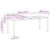vidaXL Ensemble de salle &agrave; manger pour jardin 7 pcs Noir et gris