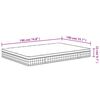 vidaXL Matelas &agrave; ressorts bonnell moyen 140x190 cm