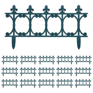 vidaXL Bordures de jardin 16 pcs Vert 10 m PP