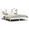vidaXL Lit biblioth&egrave;que sans matelas blanc 180x200 cm bois pin massif