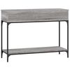 vidaXL Table console sonoma gris 100x34,5x75 cm bois d'ing&eacute;nierie