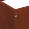 vidaXL Bordure de Pelouse 6 pcs Rouill&eacute; 40 x 40 x 13 cm
