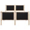 vidaXL Cadre de lit avec t&ecirc;te de lit Noir 120 x 190 cm tissu