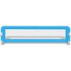 vidaXL Barri&egrave;re de lit de s&eacute;curit&eacute; pour tout-petits 2pcs Bleu 150x42cm