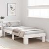 vidaXL Cadre de lit avec t&ecirc;te de lit Blanc 100 x 200 cm Pin massif