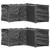 vidaXL Housses de salon de jardin en forme de L 2 pcs 12 &oelig;illets