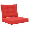 vidaXL Coussin de canap&eacute; d'ext&eacute;rieur Polyester Rouge 60 x 50,5 x 8 cm