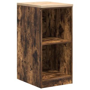 vidaXL Armoire de rangement de garage ch&ecirc;ne fum&eacute; 40x51x85 cm bois pin
