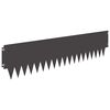vidaXL Bordure de Pelouse 20 pc 103 x 25 cm m&eacute;tal Noir