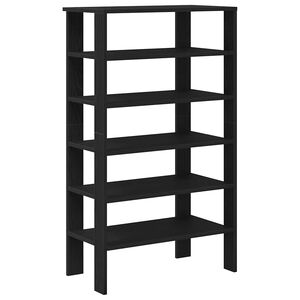 vidaXL &Eacute;tag&egrave;re &agrave; chaussures noir 61x32x105 cm bois d'ing&eacute;nierie
