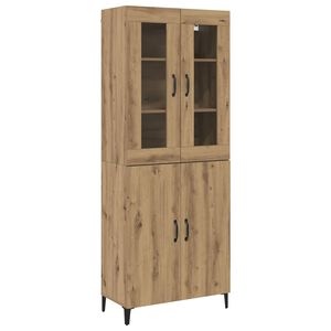 vidaXL Haut Armoire 2 pc Ch&ecirc;ne artisanal 69,5 x 34 x 180 cm