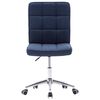vidaXL Chaises &agrave; manger lot de 4 bleu tissu