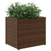 vidaXL Jardini&egrave;re marron 36x30x32 cm r&eacute;sine tress&eacute;e