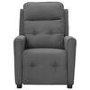 vidaXL Fauteuil de massage Gris clair Tissu