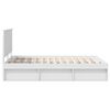 vidaXL Cadre de lit Blanc 135 x 190 cm Bois de pin massif
