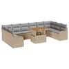 vidaXL Ensemble de canap&eacute; de jardin 11 pc 10-Nombre de places