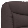 vidaXL Cadre de lit sans matelas Hvar marron fonc&eacute; 90x200 cm tissu