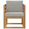 vidaXL Canap&eacute; d&rsquo;ext&eacute;rieur Bois d'acacia massif et polyester
