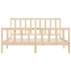 vidaXL Cadre de lit sans matelas 200x200 cm bois massif