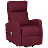 vidaXL Fauteuil de massage Violet Tissu