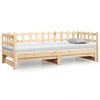 vidaXL Lit coulissant sans matelas 2x(90x200) cm Bois de pin massif