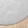vidaXL Tapis OVIEDO &agrave; poils courts gris &Oslash; 240 cm