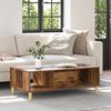 vidaXL Table basse Bois ancien 102 x 55 x 35 cm Bois d'ing&eacute;nierie