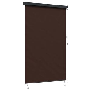 vidaXL Store enrouleur Marron 140 x 250 cm Tissu et Aluminium