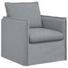 vidaXL Ensemble de Canap&eacute;s 2 pcs Gris clair 196 x 82 x 85 cm tissu