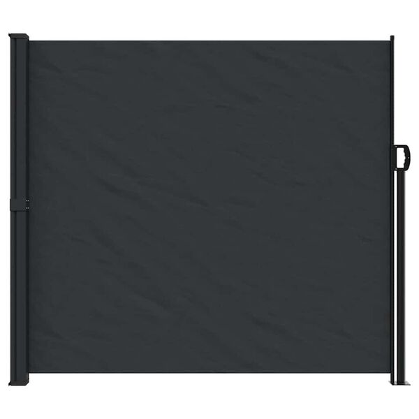 vidaXL Auvent latéral rétractable noir 180x500 cm