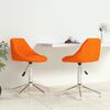 vidaXL Chaises pivotantes &agrave; manger lot de 2 orange similicuir