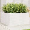 vidaXL Jardini&egrave;re blanc 90x90x46 cm bois de pin massif
