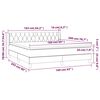 vidaXL Sommier &agrave; lattes de lit avec matelas Bleu 160x200 cm Tissu