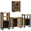vidaXL Ensemble de mobilier de salle de bain avec &eacute;tag&egrave;re 4 pcs