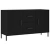 vidaXL Buffet noir 100x36x60 cm bois d'ing&eacute;nierie