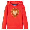 Sweatshirt &agrave; capuche pour enfants rouge 128
