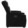 vidaXL Fauteuil inclinable &eacute;lectrique noir similicuir